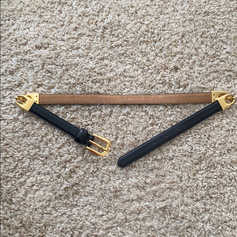 Kathie Lee black waist belt